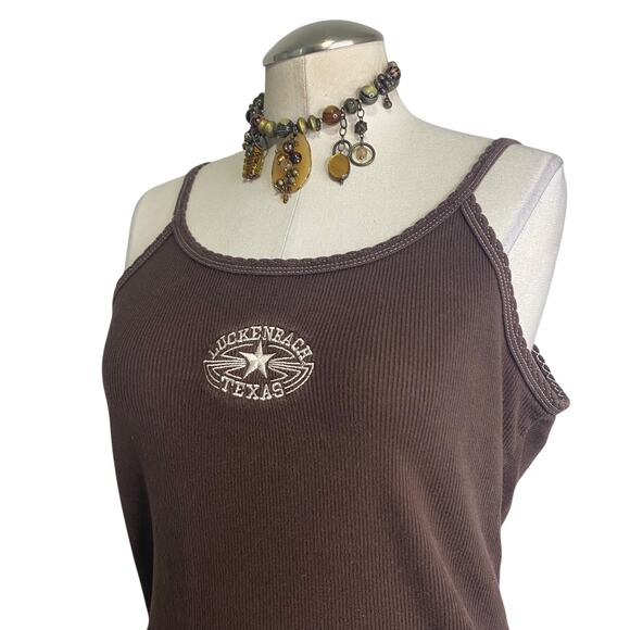 Vtg Y2k Luckenbach Texas Embroidered Country Girl Tank Top - Picture 9 of 15